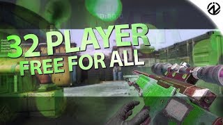 THE LARGEST TRICKSHOTTING LOBBY EVER! (BO1 32 PLAYER FFA)