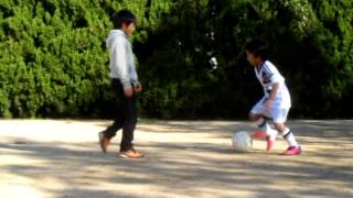 【U-7サッカー】真剣にプロを目指すシンタロウ7歳 小1 普段の練習動画 7Y/O soccer boy