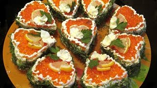 Бутерброды на праздничный стол фото. Праздничные бутерброды фото