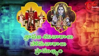 Importance of Saturdays, Mondays in Sravana Masam 2016