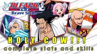 [Bleach Brave Souls] COMPLETE Stats and Skills : Kenpachi, Toshiro, Ikkaku