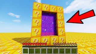 ПОРТАЛ В МИР ЛАКИ БЛОКОВ / КАК СДЕЛАТЬ? (НОВОЕ ИЗМЕРЕНИЕ МАЙНКРАФТ) LUCKY BLOCK PORTAL MINECRAFT