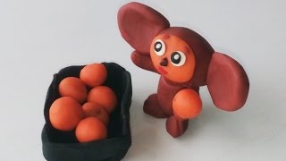 ПОДЕЛКА ИЗ ПЛАСТЕЛИНА Чебурашка из пластелина Как сделать чебурашку из пластелина
