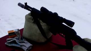 Сайга МК 03 223 & ВПО 222 9,6*53 ланкастер (стрельба по гонгам на 150 м)