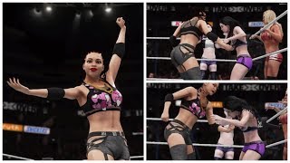 Yavvon vs Pip Sqeak & Charollet (WWE 2k18: Ryona Belly Punch Edition)