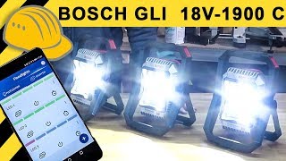 LED Akku Baustrahler mit APP Steuerung? BOSCH GLI 18V-1900 C Quick Test | Top oder Flop?