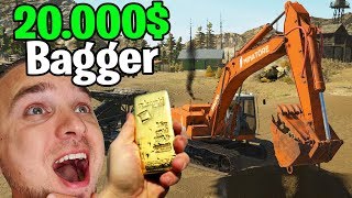 NEUER 20,000 $ BAGGER bringt MASSIG GOLD ?? GOLDGRÄBER Simulator GOLD RUSH