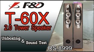 F&D T60X Tower Speaker Review with Pros & Cons | Audio, Bass & Karaoke Test