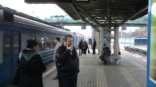 Электропоезд ЭД4М-0232 станция Лосиноостровская