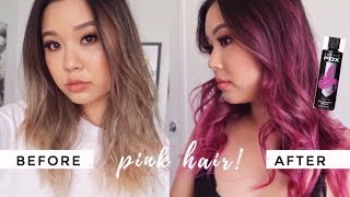 BLONDE TO PINK • Arctic Fox Hair Dye Review "Virgin" Pink"