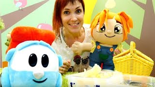 Маша Капуки и грузовичок Лева на прогулке. Развивающие видео для детей.