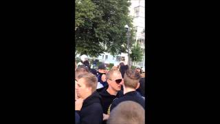 IFK Norrköping - AIK 2-2 (23/9 - 2012) | Stök med polis utanför bortasektionen