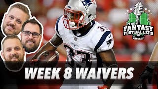 Fantasy Football 2017 - Week 8 Waivers & QB Streamers, Chocolate Grasshoppers - Ep. #464