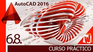 AutoCAD 2016, Modificando bloque usando editor de bloques, curso completo en español, cap 6.8.