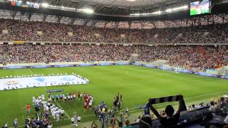 Динамо і Шахтар виходять на поле Львів-Арени