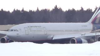Аэрофлот Ильюшин Ил 96-300 RA-96008 взлет sunset  takeoff SVO / UUEE