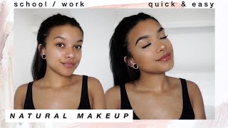 quick natural makeup | back to school
