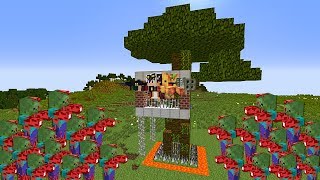 НУБ И ПРО ПОСТРОИЛИ ЗАЩИЩЕННУЮ БАЗУ НА ДЕРЕВЕ ОТ ЗОМБИ МАЙНКРАФТ ! 1000 ЗОМБИ АПОКАЛИПСИС MINECRAFT