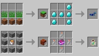 NEW CRAFTING TABLE RECIPES (Minecraft 1.13 Snapshot)