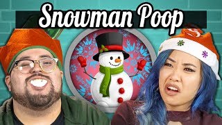 College Kids Vs. Food | SNOWMAN POOP CHALLENGE