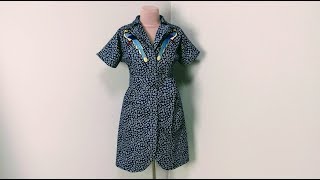 Тренч из джинса с классическим английским воротником. Обзор