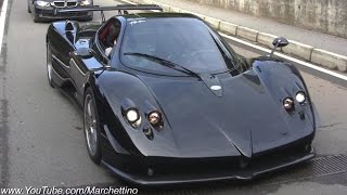 Lexus LFA & Pagani Zonda Sound on Track - And LFA Minor Crash