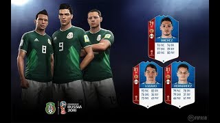 OVERALL DO MÉXICO NA COPA! - FIFA 18 WC