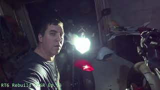 Crashed Motorcycle Rebuild FZ6R Ep13 - Headlight Bulb Upgrade and How to Repair Cracked Fairings