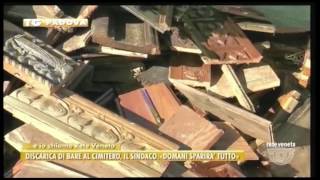 Discarica di bare al Cimitero di Noventa Padovana - ReteVeneta 2016-12-30