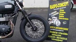 Triumph Bonneville Black EFI by Raspo Custom Garage