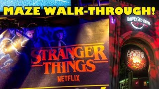 Stranger Things Maze POV Walkthrough Halloween Horror Nights 2018 Universal Studios Orlando 4K