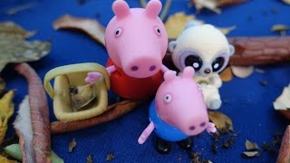Свинка Пеппа с Джорджем едут на мотоцикле к Юху в гости собирать грибы ❤️