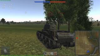 Я на БТ-7 против КВ-1-зис-5 в игре War Thunder