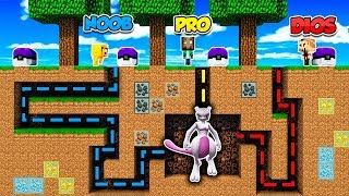 MINECRAFT: NOOB VS PRO VS DIOS VS MEWTWO MUTANTE | LUCKY BLOCKS PIXELMON MOD