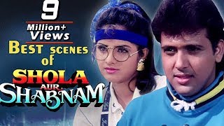 Govinda & Divya Bharti Best Scenes | شولا اور شابنام | With Arabic Subtitles (HD)
