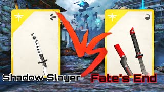 Shadow Fight 3. Shadow Slayer vs Fate's End. Katana vs Iaido Katana.