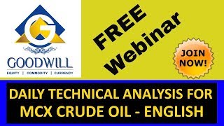 MCX CRUDE OIL TRADING TECHNICAL ANALYSIS SEP 04 2018 IN ENGLISH CHENNAI TAMIL NADU INDIA