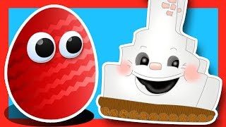 Весёлая ПЕЧКА печёт Сюрпризы. Открываем Яйца Сюрпризы с игрушками Барбоскины