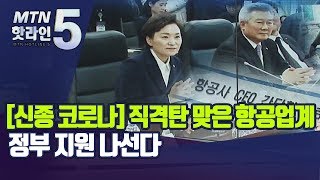 [신종 코로나]"중국 운항 편수 70% 감소"…신종 코로나 직격탄 맞은 항공업계에 정부 지원나서 / 머니투데이방송 (뉴스)