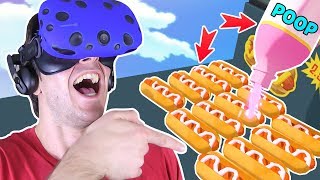 SILLY STORE CLERK PUTS POOP MEDICINE ON HOT DOGS!! || Job Simulator VR Gameplay Part 3