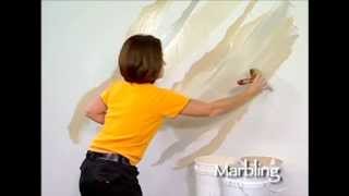 Marbling How To Faux Finish Painting by The Woolie (How To Paint Walls) #FauxPainting