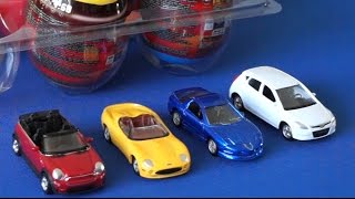 Машинки Welly. Сюрпризы для детей. Surprise Eggs Cars Welly Kinder Toys