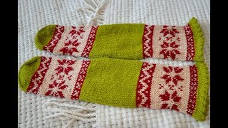 ЧАСТЬ 6 ДОБАВЛЕНИЕ ПЕТЕЛЬ УЗОР НОРВЕЖСКАЯ ЗВЕЗДА ЖАККАРД СПИЦАМИ КАК СВЯЗАТЬ НОСКИ СПИЦАМИ