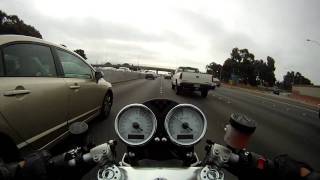 2009 Ducati SportClassic Sport 1000 Biposto in Bay Area Traffic Go Pro HD Hero