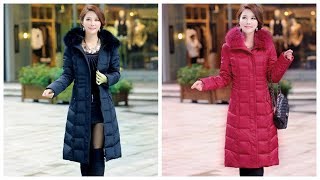 #Женская одежда на #AliExpress Красивый пуховик больших размеров