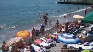 02.07.2017. Крым. Алушта сегодня. Центральные пляжи