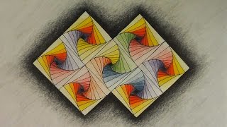 Ejercicio Efectos Visuales a Color. ABSTRACTOS. Como Crear Abstractos mediante Trazados.