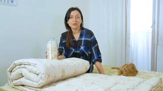 Одеяло из овечьей шерсти мериноса Чехол Тик woollen №019, №020, №021