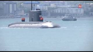 Подлодка «Колпино» впервые прибыла в город герой Новороссийск