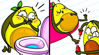 Situaciones de embarazo familiares para los vegetales - Dibujos animados